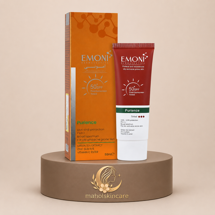 فلوئید ضد آفتاب رنگی ایمونی با SPF50 مناسب پوست چرب حجم 50 میلی لیتر