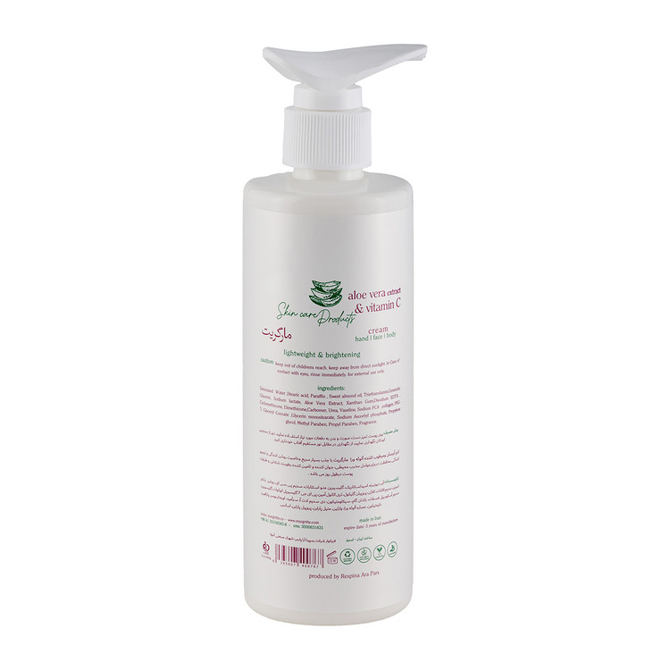 کرم مرطوب کننده و آبرسان مارگریت مدل آلوئه ورا حجم 250 میلی لیتر