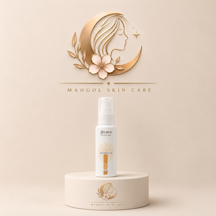 ضد آفتاب فلوئیدی رنگی راکوتن با SPF50 مناسب پوست چرب وزن 50 گرم