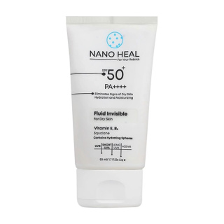ضد آفتاب فلوئیدی بی رنگ نانوهیل مناسب پوست خشک با SPF50 حجم 50 میلی لیتر