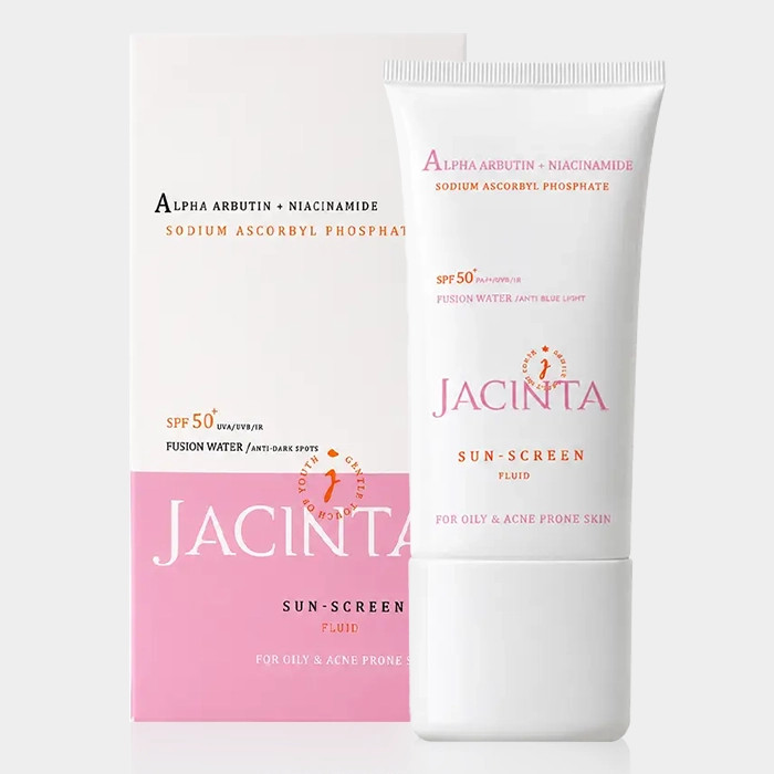 فلوئید ضد آفتاب روشن کننده پوست چرب ژاکینتا Jacinta