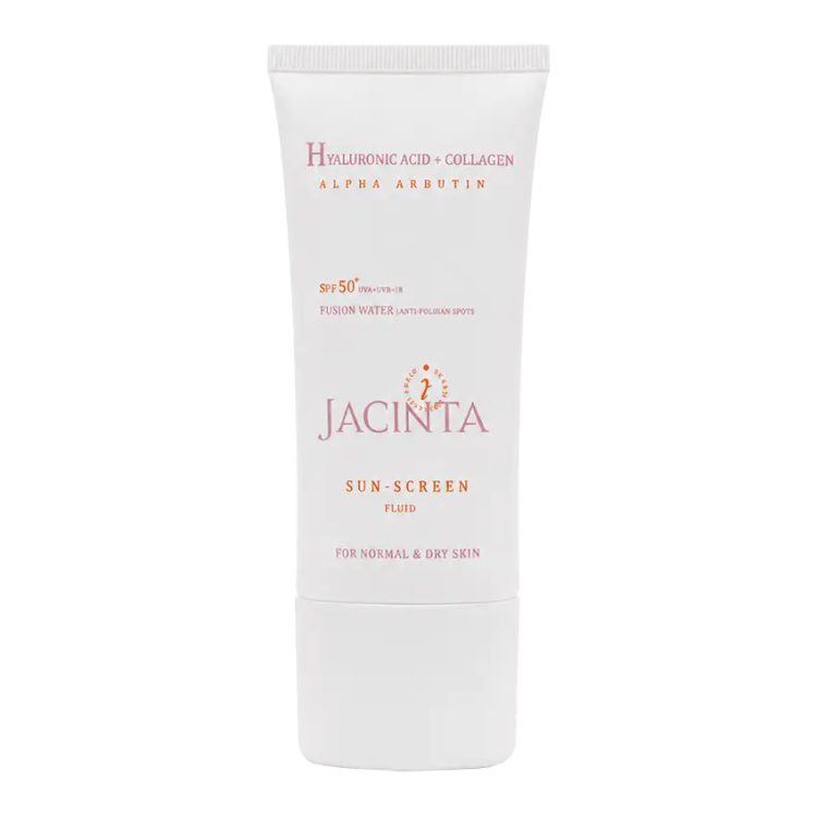 فلوئید ضد آفتاب روشن کننده پوست خشک ژاکینتا +SPF50