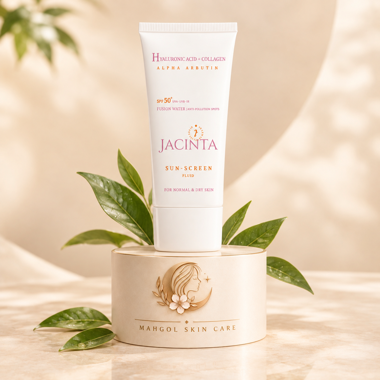 فلوئید ضد آفتاب روشن کننده پوست خشک ژاکینتا +SPF50